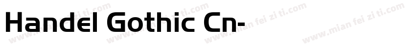 Handel Gothic Cn字体转换